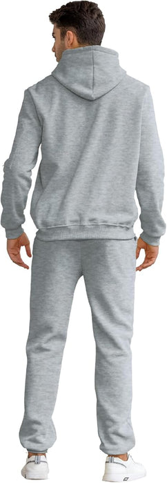Conjunto deportivo de 2 piezas con capucha para hombre, conjunto deportivo casual de manga larga - Quierox - Tienda Online