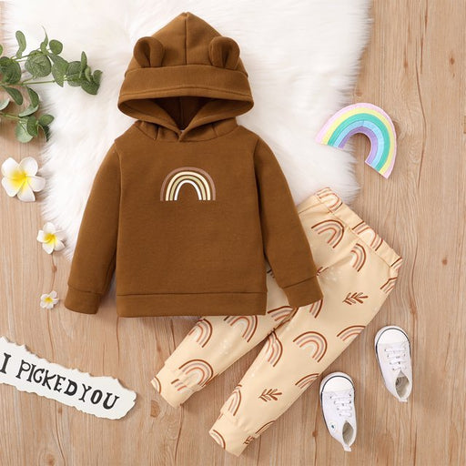 Conjuntos De Pantalones y Sudadera Con Capucha Manga Larga