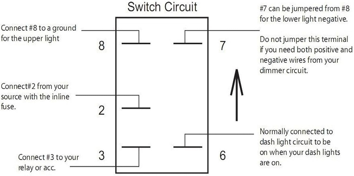 Conmutador tipo rocker de 5 pines de Cllena, con láser LED azul, para auto o bote a motor - Quierox - Tienda Online