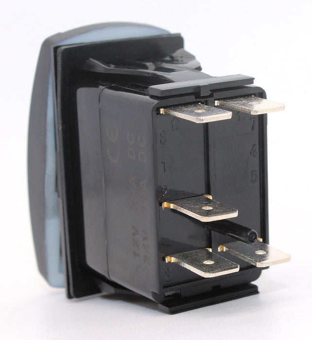 Conmutador tipo rocker de 5 pines de Cllena, con láser LED azul, para auto o bote a motor - Quierox - Tienda Online