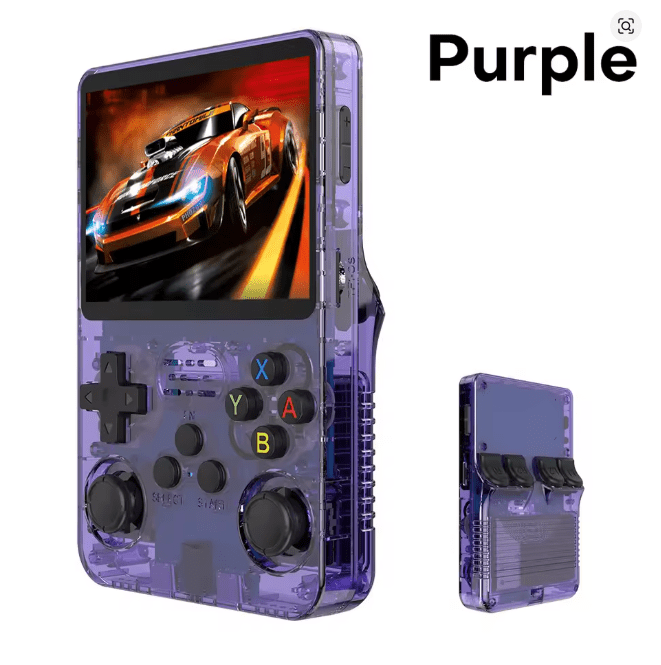 Consola de videojuegos portátil Retro R36S, 128G, sistema Linux, pantalla IPS de 3,5 pulgadas,64GB de juegos - Quierox - Tienda Online
