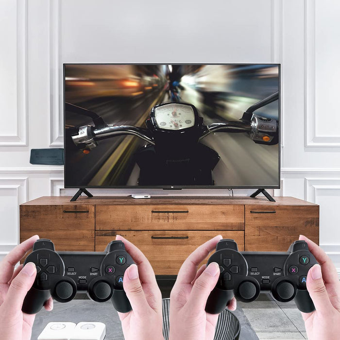 CONSOLA GAME STICK MINI RETRO 4K 10000+ JUEGOS 2 CONTROLADOR INALÁMBRICO PS1 - Quierox - Tienda Online