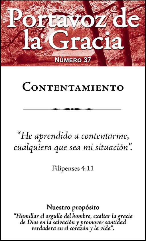 Contentamiento - Portavoz de la gracia Número 37 - Quierox - Tienda Online