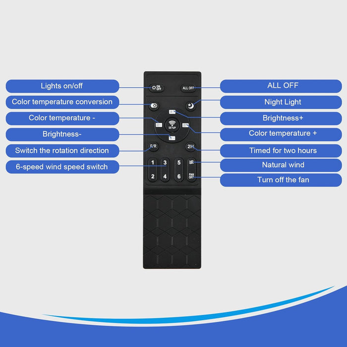 Control remoto para ventilador de techo con luces - Quierox - Tienda Online