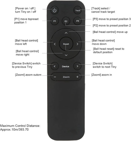 Control Remoto Universal Cámara de Video 2.4GHz 10m - Quierox - Tienda Online