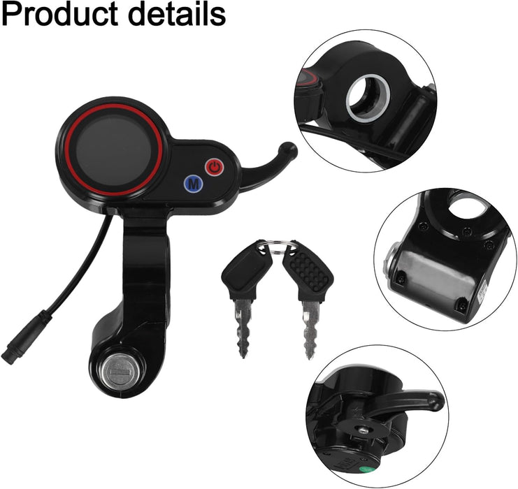Controlador de acelerador de pulgar de bicicleta eléctrica con panel de pantalla LCD - Quierox - Tienda Online