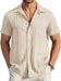 COOFANDY Camisas de botones casuales para hombre de manga corta con textura - Quierox - Tienda Online
