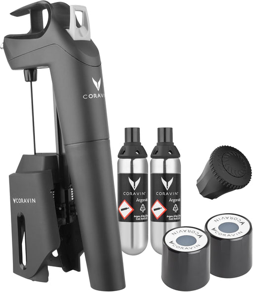 Coravin Sistema de conservación de vino Timeless Three Plus - Negro - Quierox - Tienda Online