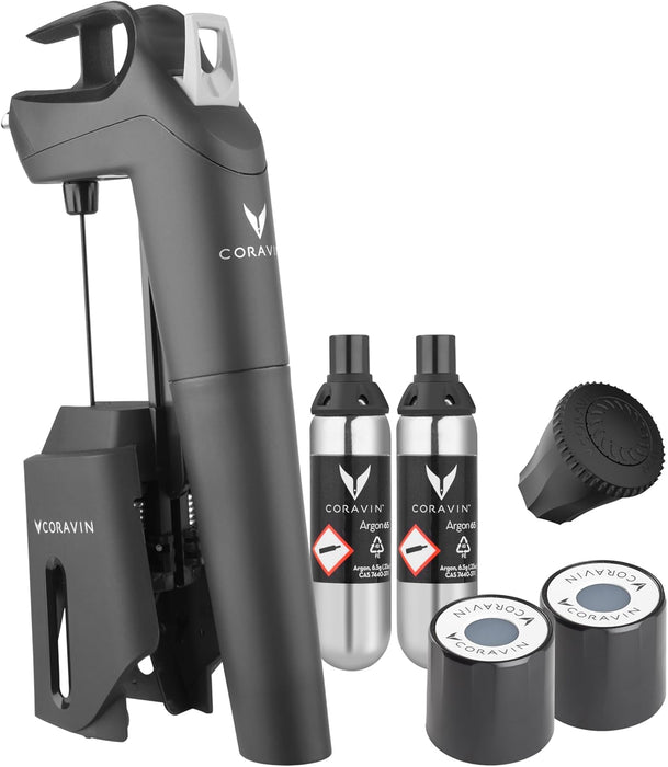 Coravin Sistema de conservación de vino Timeless Three Plus - Negro - Quierox - Tienda Online