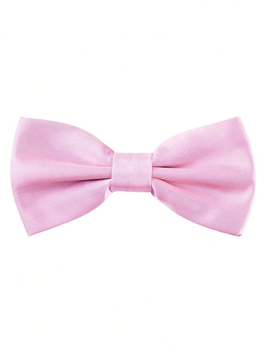 Corbatín sólido elegante para hombres, corbatín de satén de doble capa con lazo preformado - Quierox - Tienda Online