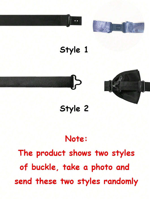 Corbatín sólido elegante para hombres, corbatín de satén de doble capa con lazo preformado - Quierox - Tienda Online