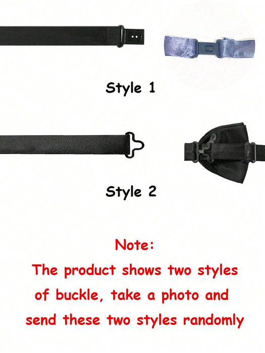 Corbatín sólido elegante para hombres, corbatín de satén de doble capa con lazo preformado - Quierox - Tienda Online