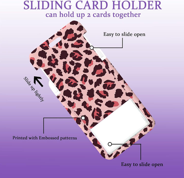 Cordón rosa con soporte para identificación con estampado de leopardo rosa para identificación - Quierox - Tienda Online