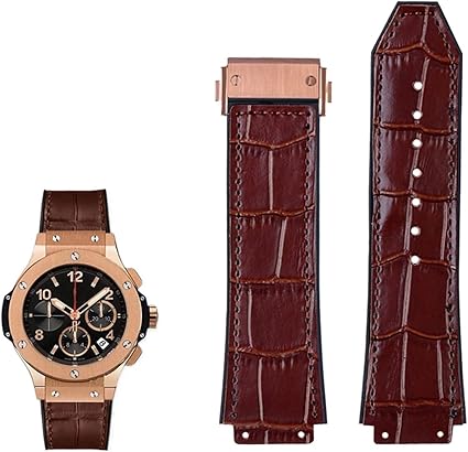 Correa de reloj de cuero genuino para Hublot, cuero vacuno para hombre - Quierox - Tienda Online