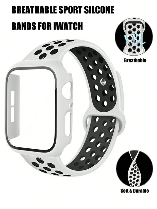 Correa de silicona deportiva compatible con Apple Watch unisex - Quierox - Tienda Online