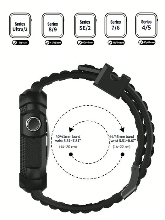 Correa de silicona negra para Apple Watch de Wristitani 1 unidad - Quierox - Tienda Online