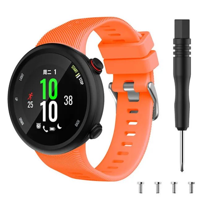 Correa De Silicona Para Garmin Forerunner 45 45s Swim 2 - NARANJA - Quierox - Tienda Online