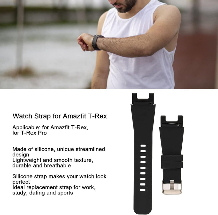 Correa de silicona suave para pulsera de repuesto, T - Rex T - Rex Pro - Quierox - Tienda Online