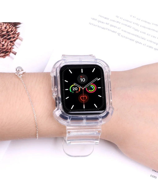 Correa de silicona y funda para Apple Watch transparente de 49mm - Quierox - Tienda Online