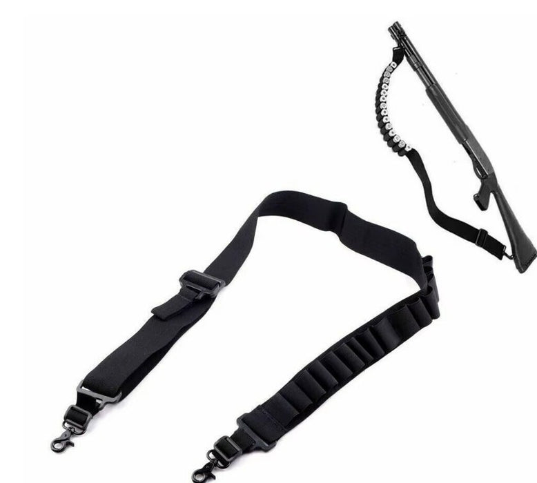 Correa táctica de escopeta de dos puntos, 15 rondas, soporte de munición de concha - Quierox - Tienda Online