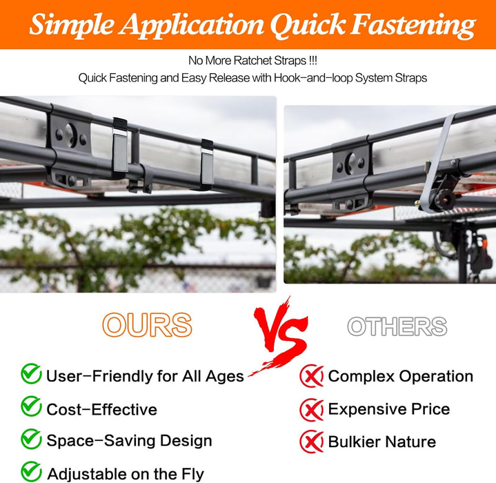 Correas de amarre de escalera, súper reforzadas para portaequipajes de techo, pack de 4 - Quierox - Tienda Online