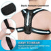 Corrector de postura para mujeres y hombres, soporte ajustable para soporte de clavícula - Quierox - Tienda Online