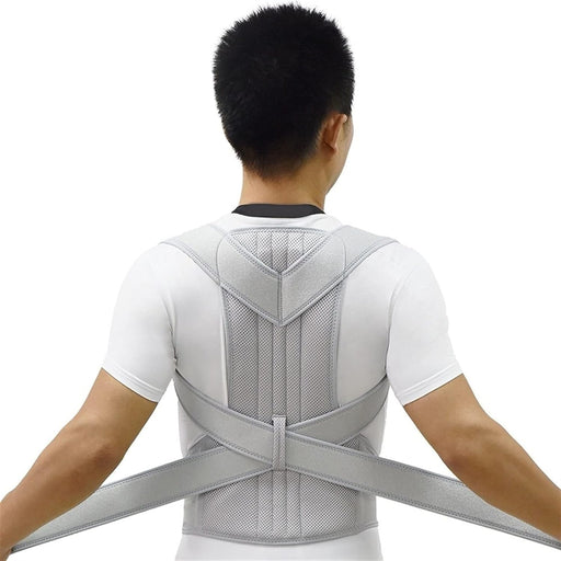 Corrector de postura plateado para escoliosis, soporte para espalda - Quierox - Tienda Online