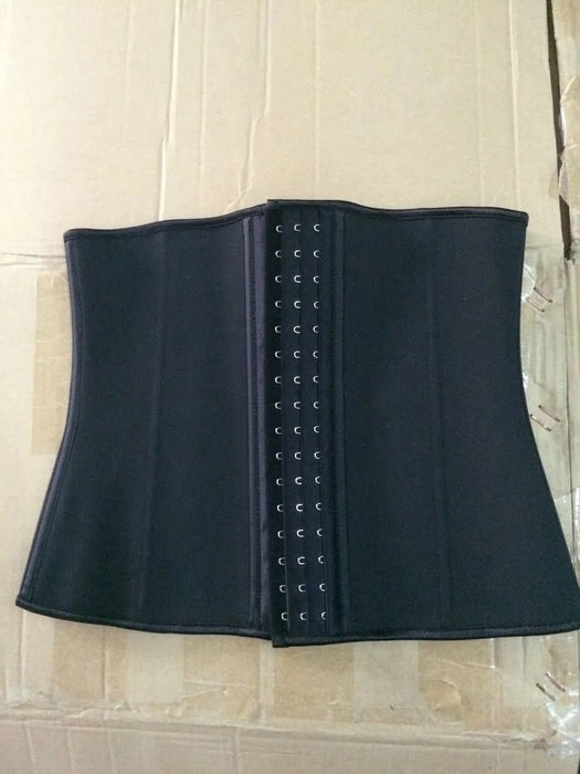 Corsé debajo del busto de látex para mujer, faja de entrenamiento de cintura 9 de acero deshuesado - Quierox - Tienda Online