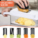 Cortador de verduras Mandolina Pro – Cortador de alimentos 16 en 1 intercambiables con recipiente - Quierox - Tienda Online