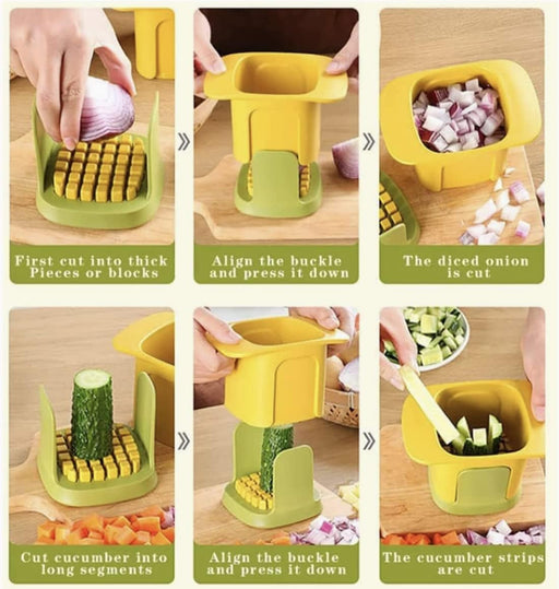 Cortador manual de verduras 2 en 1 - Quierox - Tienda Online