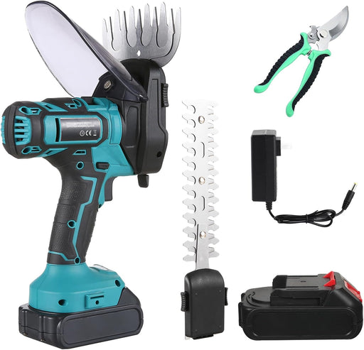 Cortadora de césped y cortasetos inalámbrica Yctze de 20 V, 2 en 1, con tijeras de podar y batería de 2000 mAh - Quierox - Tienda Online