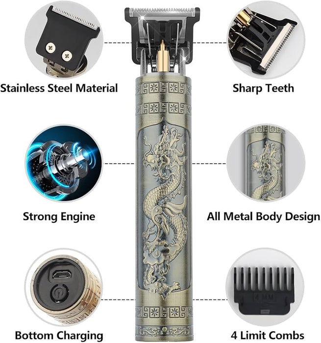 Cortadora de pelo Retro T9, máquina de barbero para hombres, Afeitadora eléctrica - Quierox - Tienda Online