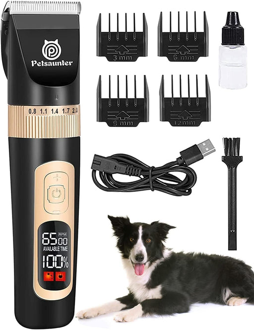 Cortapelos para perros para aseo, 4 velocidades y pantalla LCD - Quierox - Tienda Online