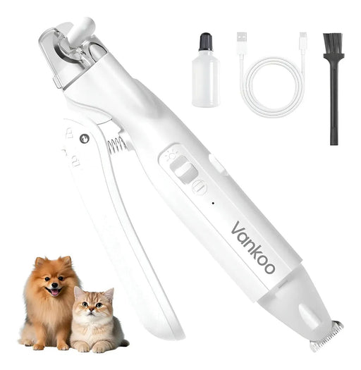 Cortauñas y recortador para perros Vankoo 2 en 1 con LED - Quierox - Tienda Online