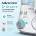COSLUS Advanced Hilo Dental de Agua para Dientes: 2 Modos & 12 Ajustes de Presión Eléctrico para Ortodoncia - Quierox - Tienda Online