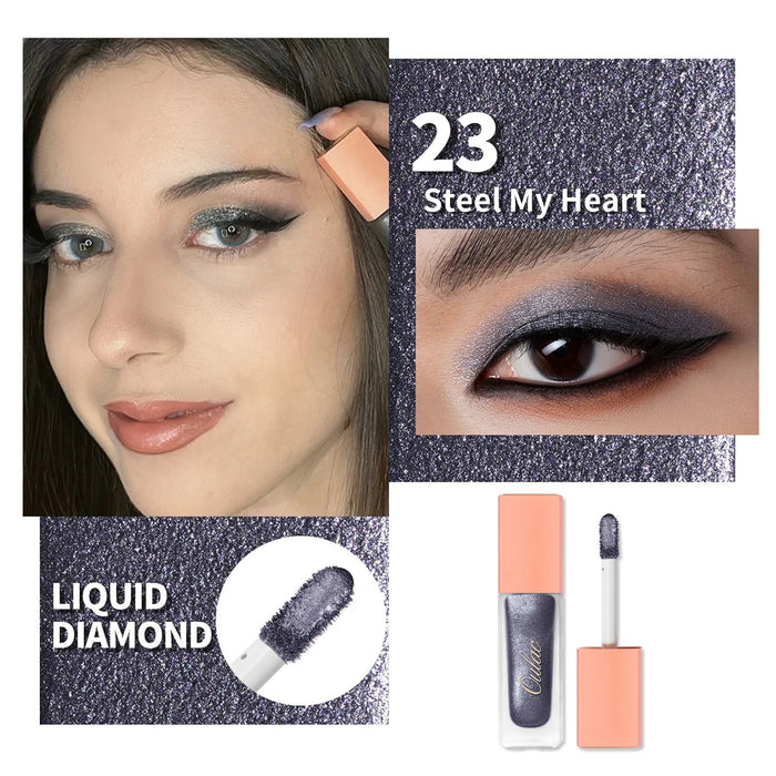 Cosméticos Oulac labial Liquido Diamond | L23 Steel My Heart - Quierox - Tienda Online
