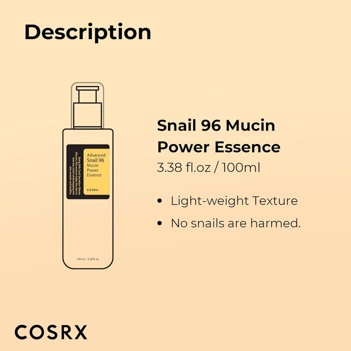 Cosrx Advanced Snail 96 Esencia de mucina - Quierox - Tienda Online