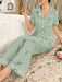 CottageSlumber Conjunto de pijama de mujer con estampado floral y diseño de bolsillo - Quierox - Tienda Online