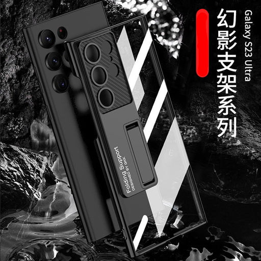 Cover protectora transparente con soporte fantasma para Samsung Galaxy - Quierox - Tienda Online