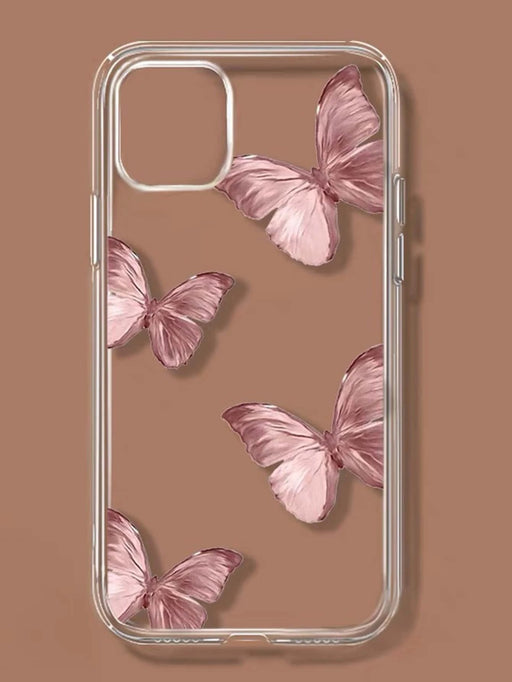 Cover transparente para iphone 12/12pro con diseño de mariposa - Quierox - Tienda Online
