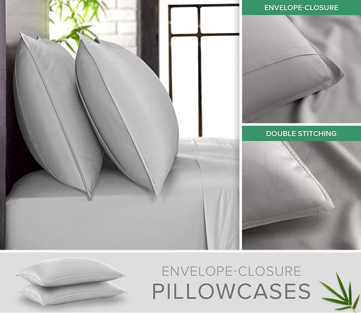 Cozy comfort Sábanas Queen de bambú puro, viscosa 100 % orgánica genuina - Quierox - Tienda Online