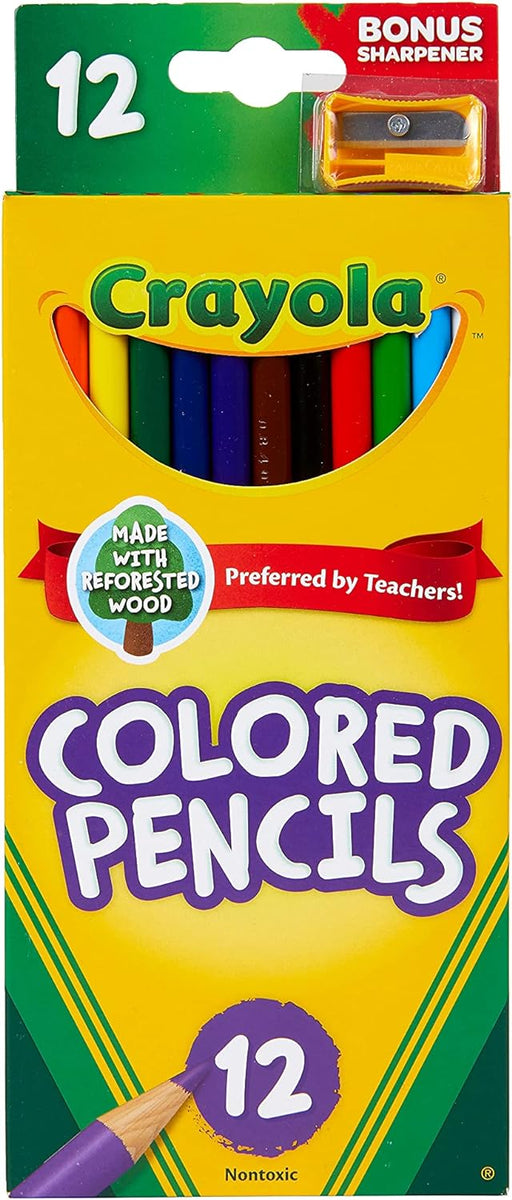 Crayola 68-6012 Lápices de colores colores surtidos, paquete de 12 - Quierox - Tienda Online