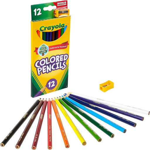 Crayola 68-6012 Lápices de colores colores surtidos, paquete de 12 - Quierox - Tienda Online