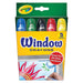 Crayola Ventana Lavable Crayones, 5 Count, Rojo,Azul,Negro,Verde,Amarillo - Quierox - Tienda Online