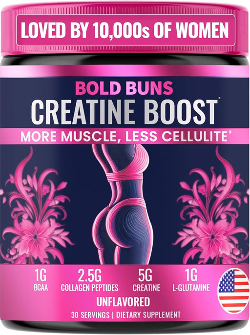Creatina para mujeres – Suplemento de construcción de glúteos con colágeno y BCAA - Quierox - Tienda Online