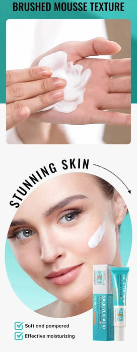 Crema con ácido salicílico para eliminar el acné. Repara el enrojecimiento y las espinillas - Quierox - Tienda Online