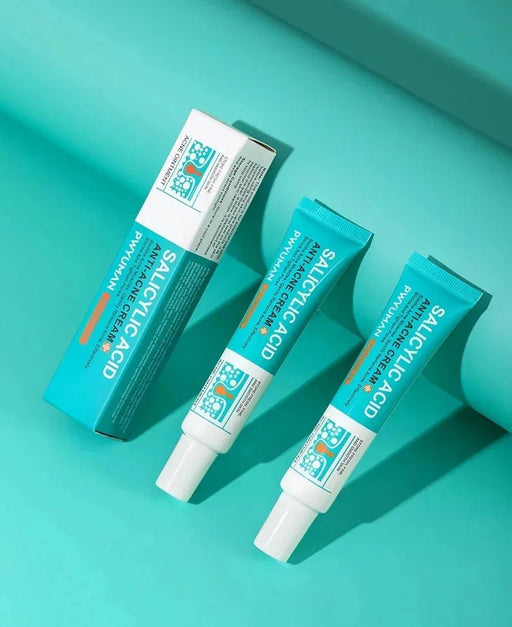 Crema con ácido salicílico para eliminar el acné. Repara el enrojecimiento y las espinillas - Quierox - Tienda Online