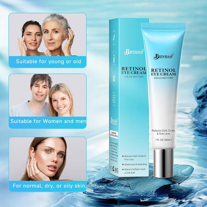 Crema de ojos con retinol para ojeras, hinchazón, antienvejecimiento - Quierox - Tienda Online