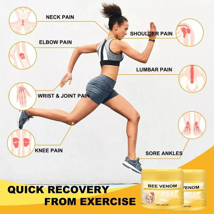 Crema De Veneno De Abeja Para Cuidado Articular Y Espalda - Amarillo - Quierox - Tienda Online