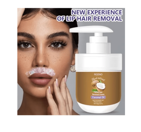 Crema depilatoria facial con aceite de coco, crema suave para el cuerpo, para labio superior - Quierox - Tienda Online